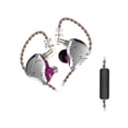 thumbnail image 1 of Sidaley Auriculares KZ ZS10 pro, tecnología híbrida a prueba de sudor, auriculares deportivos con cable, auriculares portátiles para caminar, sonido, Cables de audio/vídeo Púrpura con micrófono, 1 of 6