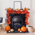 thumbnail image 6 of Nkmbld Thanksgiving Garland Halloween Products Festival Atmospheres Decoration Simulation Maple Leaf Vines Spots Artificial Fake Leaves, 6 of 8