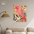 thumbnail image 3 of Whimsical Parrot Canvas Tropical Abstract Wall Art by Art Remedy, Gallery Wrapped, 30" x 36", 3 of 7