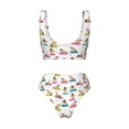 thumbnail image 5 of Daiia Yoga Dogs Poses Women's Bikini Set Two Piece Swimsuit High Waisted Bikini Adjustable Straps Bikini Perfect for Beach, Pool, and Summer Vacation-Medium, 5 of 9