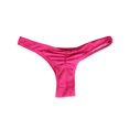 Gotyou Women's Swimsuit Bottoms Swim Bottoms, Solid Color Pleated Thong