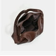 thumbnail image 5 of YYDD.Women's fashionable handbags - vintage PU trendy soft leather shoulder bags, large-capacity tote bags, women's crossbody bags brown, 5 of 9