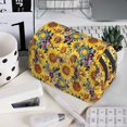 thumbnail image 7 of Kdxio Sunflowers Vintage for Double Compartment Pen Case Oxford Organizer with Zipper Pockets for Students Artists, 7 of 7