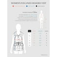 thumbnail image 3 of Ma Croix Womens Lightweight Hooded Vest Sherpa Lined Wind Resistant Sleeveless Vest, 3 of 3