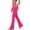 Hot Pink, variant on Women's High Waist Flare Leggings, Athletic Compression Pants with Pockets, Stretchy Soft Workout Yoga Bottoms for Gym, Fitness, and Casual Wear-Black