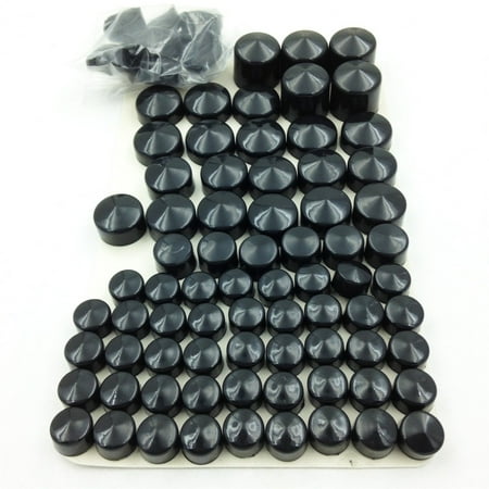 HTT-MOTOR BLACK Bolts Toppers Caps For 1996-2006 Harley Road King Twin Cam Flh Model