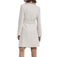 thumbnail image 6 of Cult Moda Cult Moda Removable Faux Fur Collar Wrap Trench Coat - Runway Catalog, 6 of 8