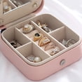 thumbnail image 6 of Jewelry Box Earring Organizer with Large Mirror, Portable Magnetic Button Travel Jewelry Earrings Rings Storage Box with Mirror, 6 of 8