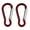 Red, variant on Naierhg 2Pcss Aluminum Alloy D Shaped Carabiner Spring Snap Clip Hooks Climbing Keychains