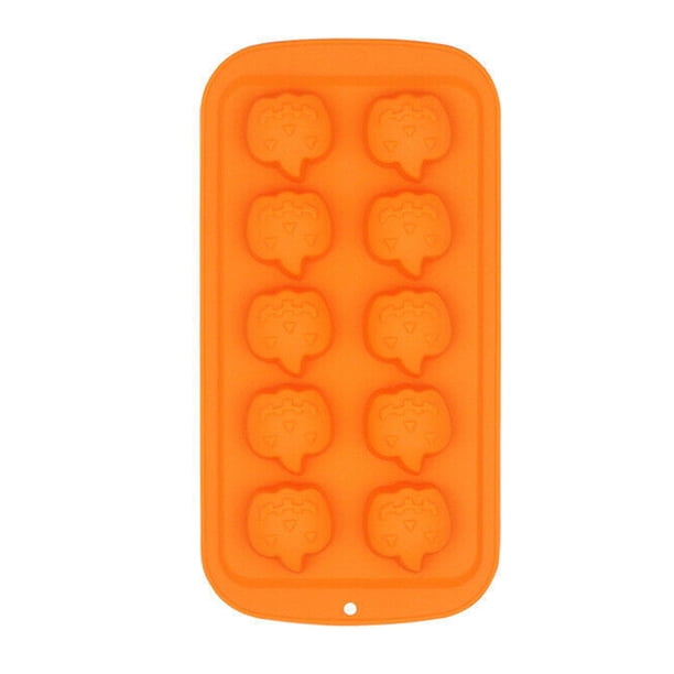 Moldes Para Dulces De Halloween, Molde De Silicona Para Chocolate, Bandeja Para Cubitos De Hielo, Molde Para Gelatina, Molde Para Hornear Calabaza Monstrate HA038087-00