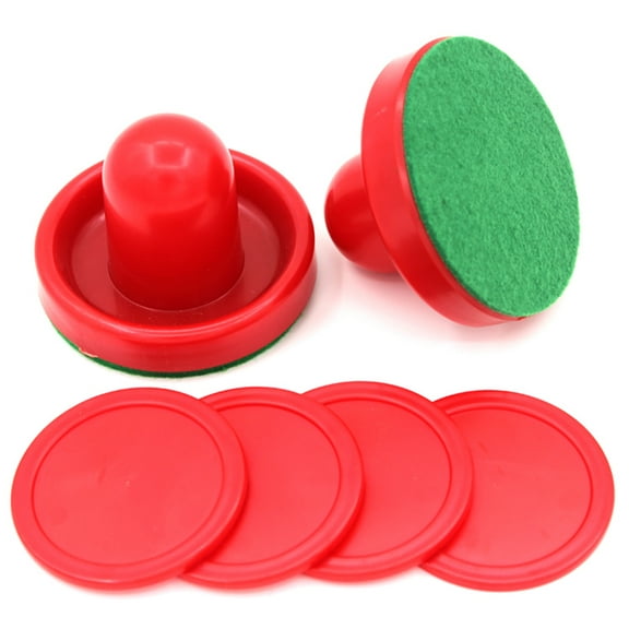Mini Air Hockey Pucks and Paddles - Home Air Hockey Set for Kids, Replacement Accessories for Game Tables (2 Air Hockey Pushers)