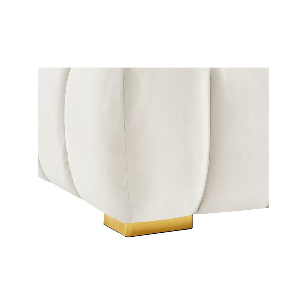Meridian Furniture Gwen Cream Velvet Loveseat