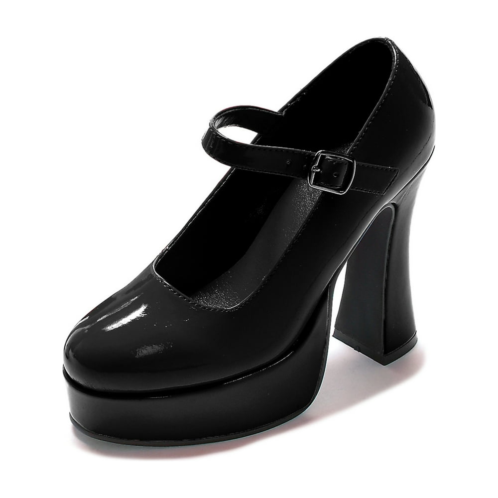 SummitFashions 5 Inch Women's Sexy Mary Jane Shoes Mid Platform
