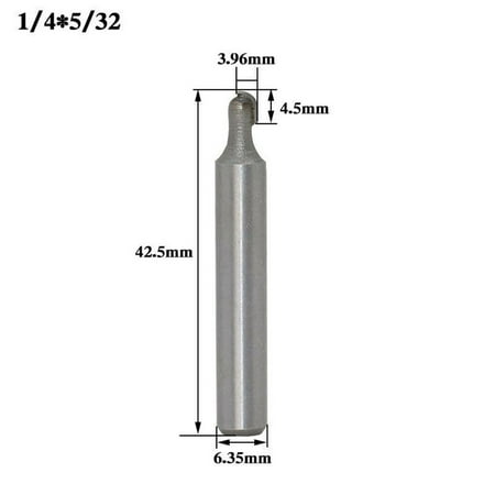 

1/2 1/4 Shank 2 Flute Round Bottom Router Bits Milling Cutter For Woodwork