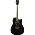 thumbnail image 2 of Yellow Matter Dreadnought Acoustic-Electric Guitar, Black, 2 of 6