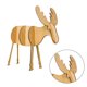 thumbnail image 4 of Moyic Ciervo Forma Ornamento Fawn Animal Decoración Accesorios Kits de decoración para fiestas café ligero 10*9.5 cm Moyic HA0624-02B, 4 of 6