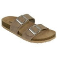 thumbnail image 1 of Soda Shoes Women Jesus Sandals Footbed Double Strap Functional Buckles Gladiator DUNYA-S Beige Taupe 9, 1 of 3