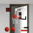 thumbnail image 3 of Cyfie Mini Basketball Hoop with Electronic Score Board and Sounds, Suction Cups Door Basketball Hoop, Indoor Basketball Game Toy with 3 Balls for Teens Adults Basketball Goal Home Office, 3 of 9