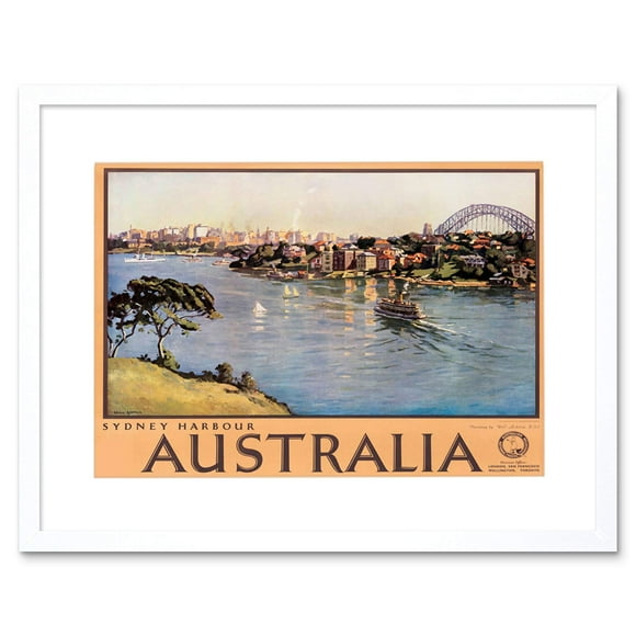 Cadre d'Art de Pont de SYDNEY Australien de Voyage Imprimé Image F12X1448