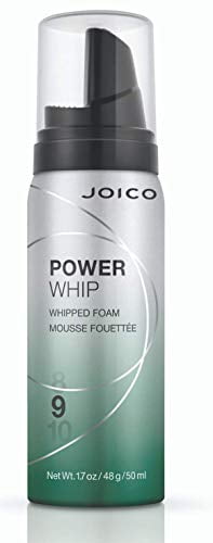 Joico Power Whip Whipped Foam | Create Long-Lasting Volume & Boost Shine | Control Frizz & Protect Against Humidity and Heat | For Most Hair Types, 1.7 fl. oz