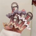 thumbnail image 4 of Additional Acrylic Hair Clip With Decorative Heart Detailing Grip Everyone Hairstyles Purple, 4 of 5