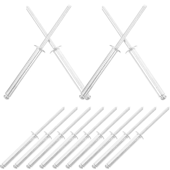 Masteelf 20pcs Aluminum Blind Rivets Pop Rivets High Strength Round Head Rivets For Metal Window And Doors Easy Installation Blind Pop Rivet