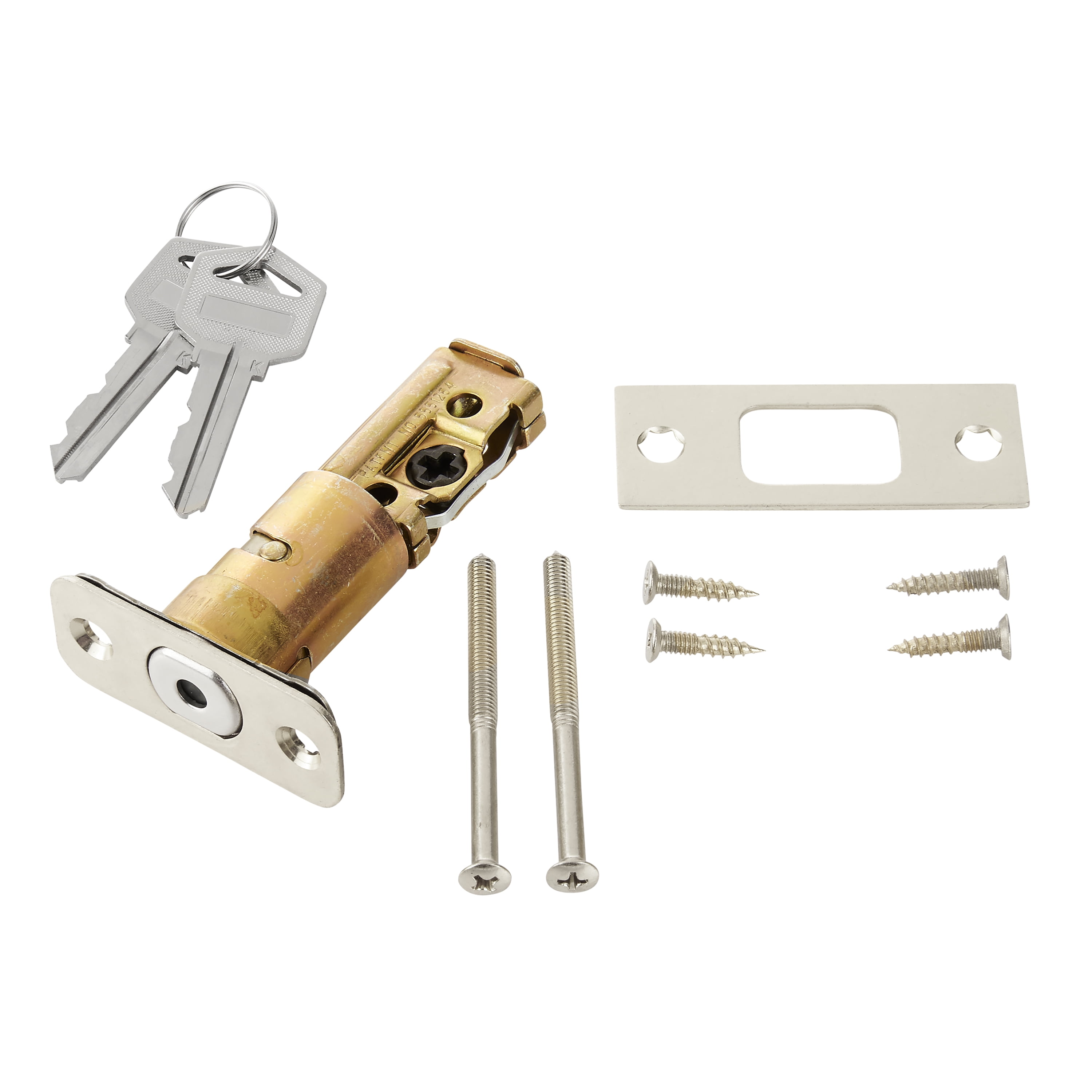 Hyper Tough Keyed Entry Double Cylinder Deadbolt Lock, Stainless Steel Finish