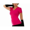 thumbnail image 5 of InstantFigure Activewear Compression Short Sleeve V-Neck Top AWT023, 5 of 5