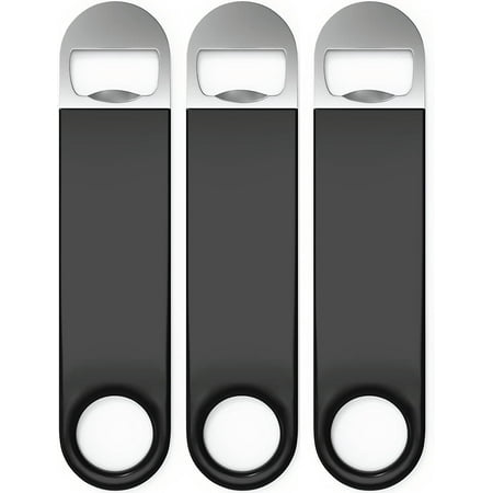 

RIGHT Bartender Bottle Openers Beer Bottle Openers Speed Openers By Premium Cold One. Professional Grade: Rubber Coated Stainless Steel.black3pcs)