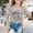 White, variant on Gzbliryd White T Shirts Graphic Crewneck Casual Printed Tee Funny Graphic Print Tees Tops for Girls Girl Summer Clothes (Navy,10-11 Years)