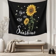 thumbnail image 5 of Yellow Sunflower Tapestry for Bedroom Wall Hanging Tapestry, Summer Flower Bee Sunshine Black Ceiling Backdrop Tapestries Poster Blanket Wall Decor for Teens Room Living Room Dorm 39" x 59", 5 of 8