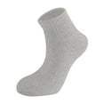 thumbnail image 2 of WAYUTE Womens Ribbed Crew Socks Soft Breathable Cotton Basic Cushioned Solid Color Athletic Socks for Running Casual Sports Wear, 2 of 3