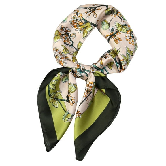 Silk Like Head Scarf for Hair Fashion Headwrap for Women Lightweight Neck Tie