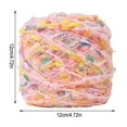 thumbnail image 2 of JGJJUGN Hand Spun Art Yarn 100g Multicolor Soft Wool Yarn for Hand Knitting Scarves Hats Bags Cushions and Home Decor, 2 of 2