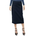 thumbnail image 4 of Baby'O Women's Basic Lightweight Below the Knee Midi Length Corduroy Straight Skirt, 4 of 6