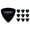 Black, variant on Pick Boy Felt Triangle Shape Guitar Picks Soft 10 Pack