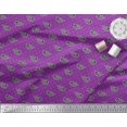 thumbnail image 3 of Soimoi Viscose Chiffon Fabric Fish Block Print Sewing Fabric Yard 42 Inch Wide, 3 of 3