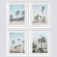 thumbnail image 3 of PixonSign Framed Wall Art, Washed Out Tropical Island Posters, Set of 4 Island Palm Tree Beach Landscape Prints Wall Decor, Nature Wilderness Wall Décor for Living Room, Bedroom - 11"x14" White, 3 of 5