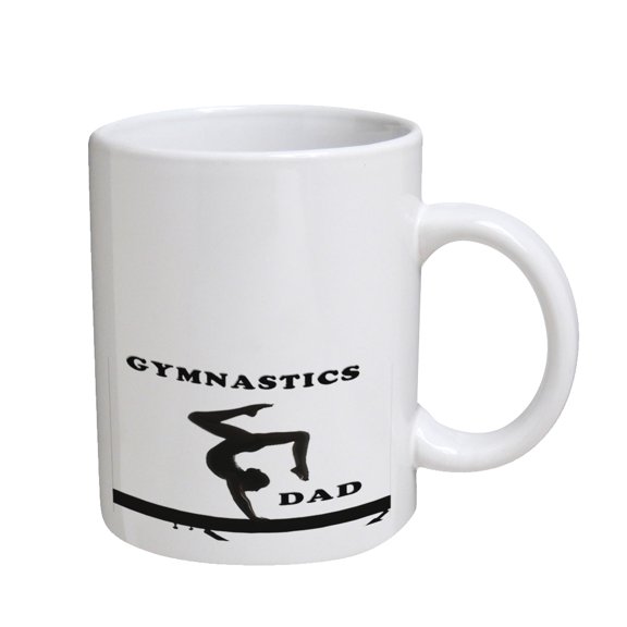 KuzmarK Coffee Cup Mug 11 Ounce - Gymnastics Dad_1
