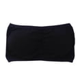 thumbnail image 3 of Jinhomg Women Bandeau Bra Padded Strapless Bralette Bra Seamless Bandeau Tube Top Bra Black Free Size, 3 of 7