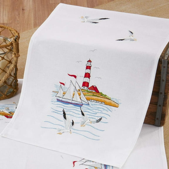 Herrschners® Coastline Table Runner Stamped Embroidery Kit