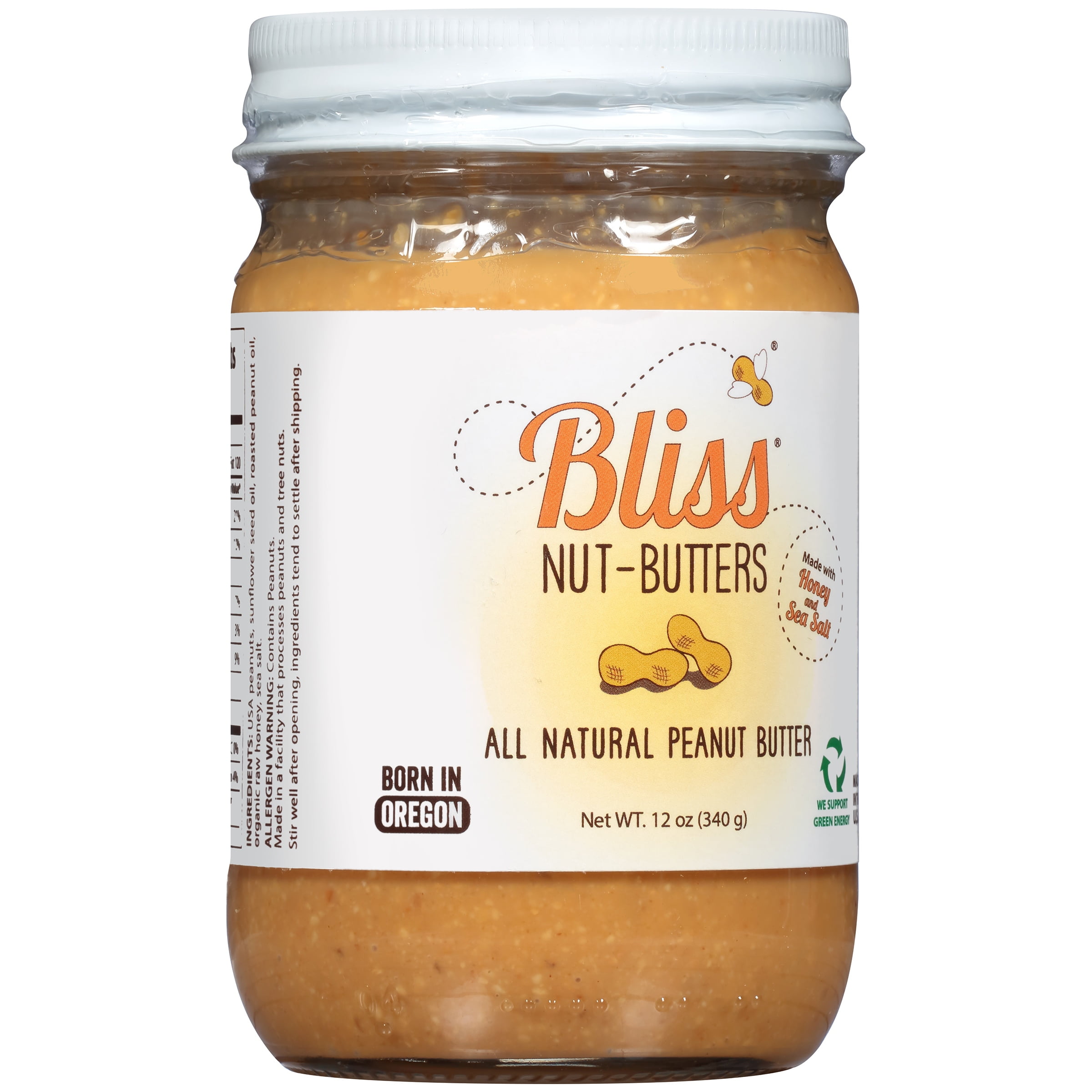 Bliss® Nut-Butters All Natural Peanut Butter 12 oz. Jar