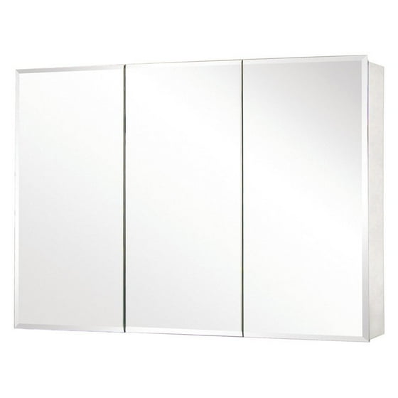 Pegasus Tri View Beveled Mirror 48w X 26h In Medicine Cabinet Sp4588