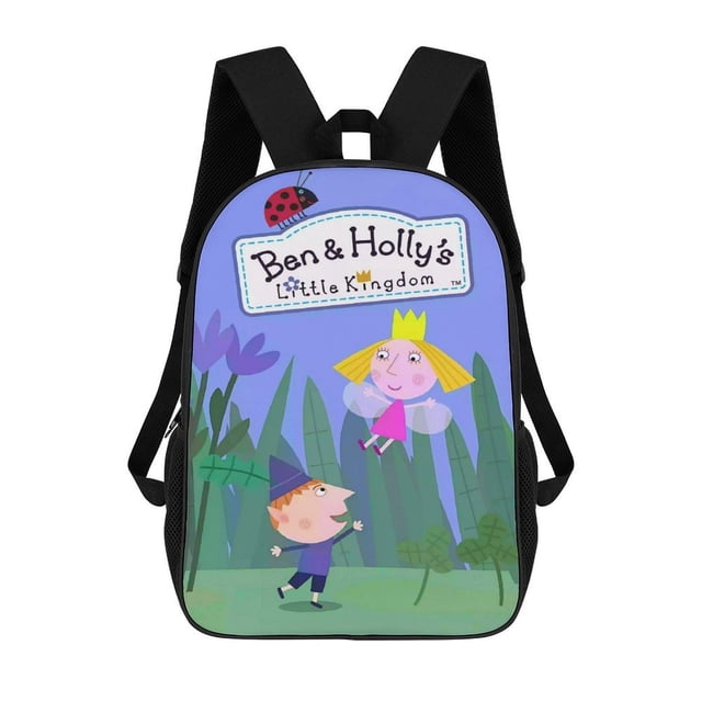 Ben y Holly-theme Backpack, Campus style schoolbag Bookbag with Adjustable Shoulder Straps And Large Zip Compartment, Unisex Travel Bags.