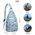 thumbnail image 4 of Abstract Shark Art Shoulder Bag - Mystical Sea Creature Design Sling Backpack (Water-Resistant & Stylish), 4 of 4