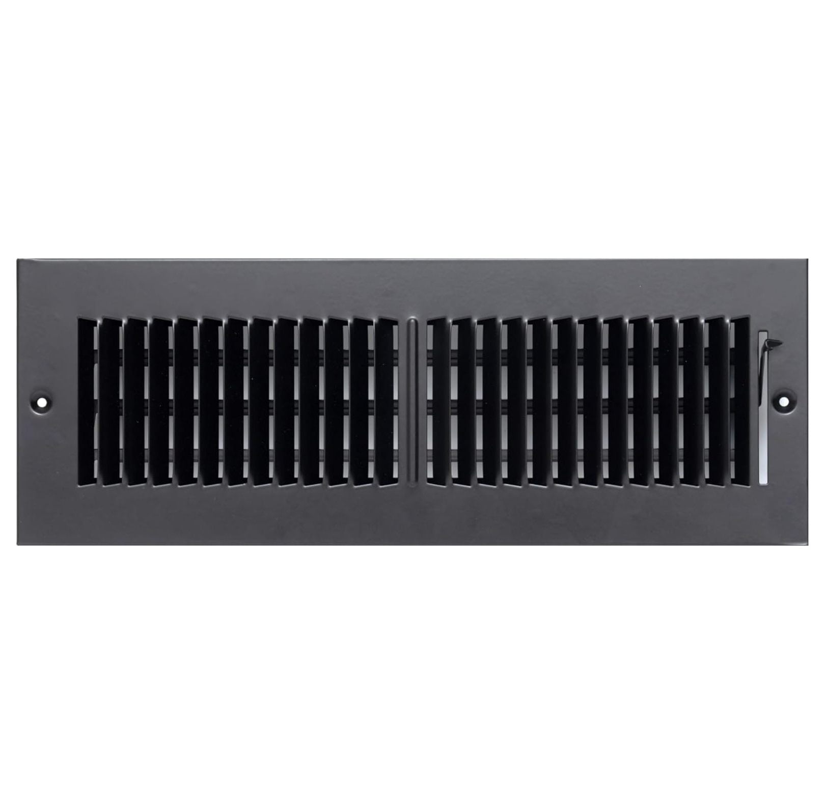[2 Pack] Fits 14x4 Duct Opening 2 Way Steel Air Supply Diffuser by | Register Vent Cover Grill for Sidewall and Ceiling | Black | Out. Dim.: 15.75" X 5.75"