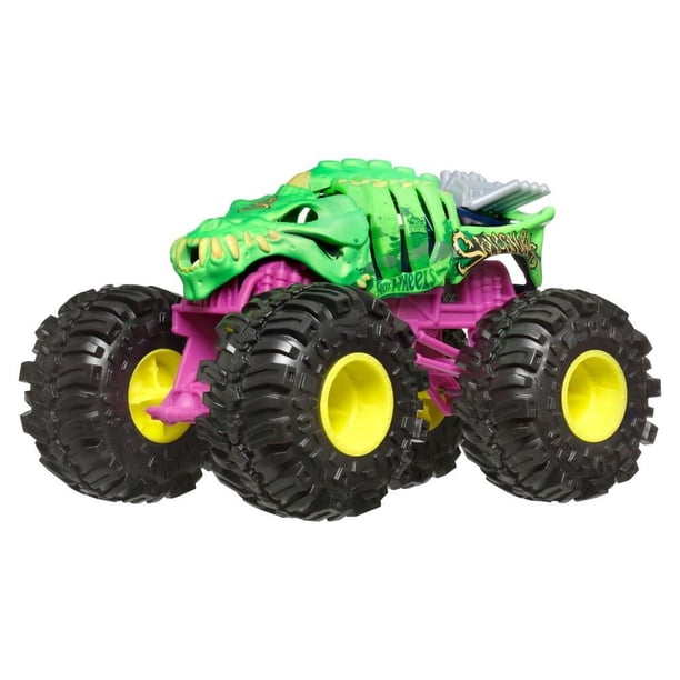 Vehículo de Juguete Hot Wheels Monster Trucks Skelesaurus Escala 1:24