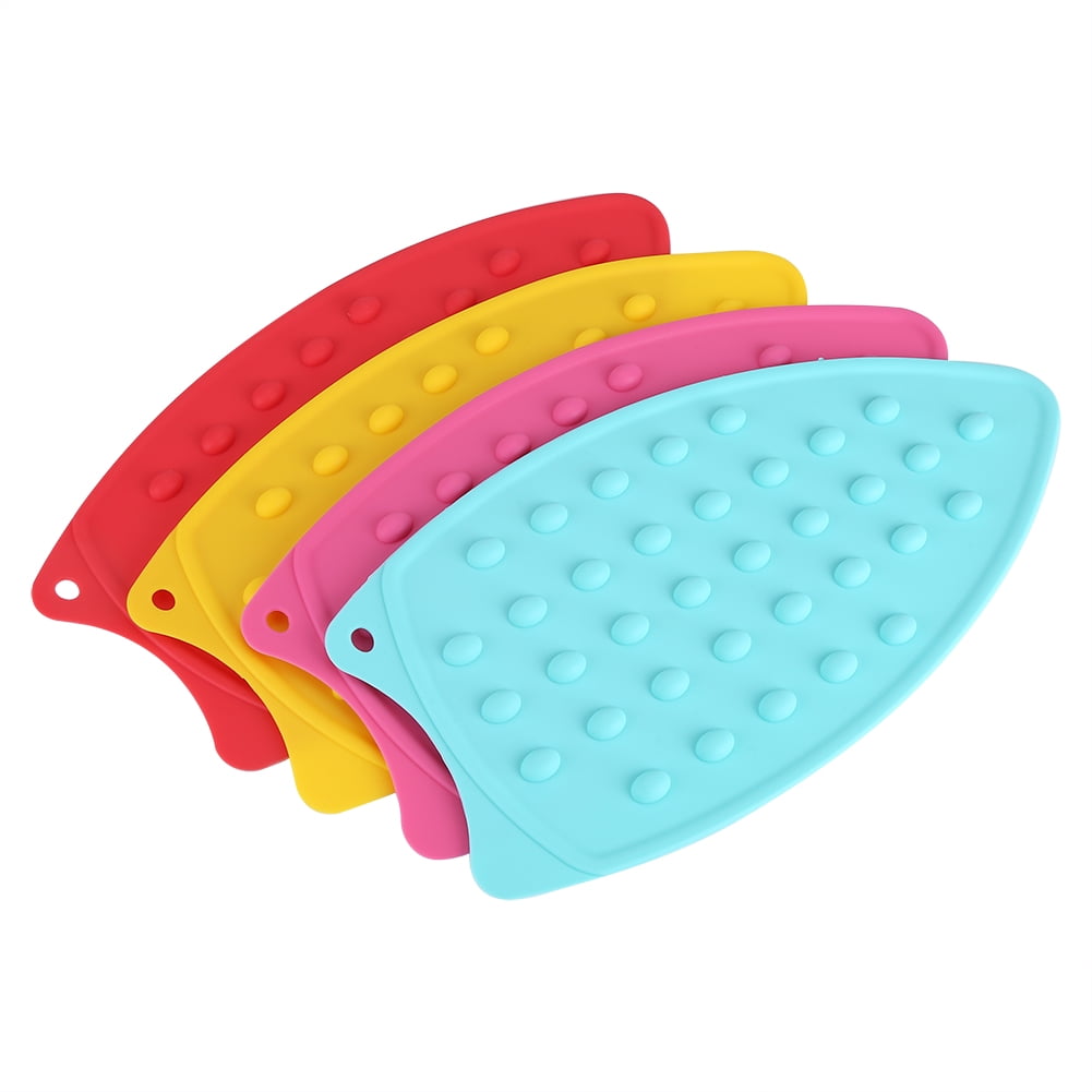 Silicone Iron Rest Pad Heat Resistant Mat Accessory Dotted Bubbled Hot Pink NEW 