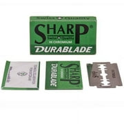 100 SHARP STAINLESS Polymer Coated Double Edge Safety Razor Blades