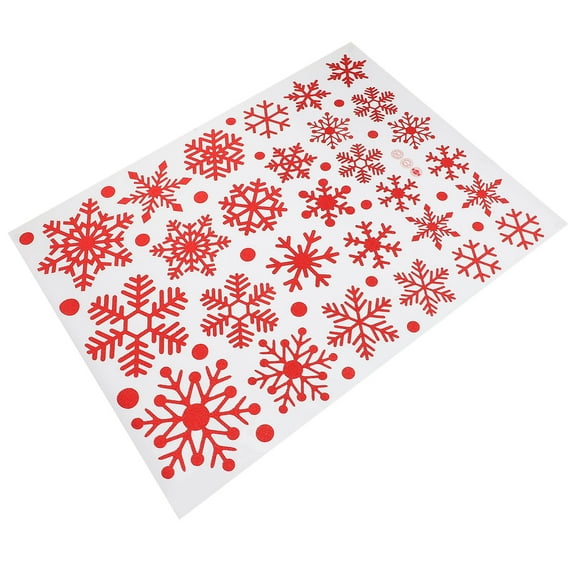 OATIPHO Holiday Decals for Windows Sticker Red 1 Sheet
